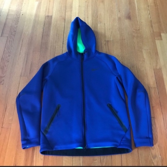 Nike Other - Nike Therma Fit Zip Up Blue Jacket with Hood XL